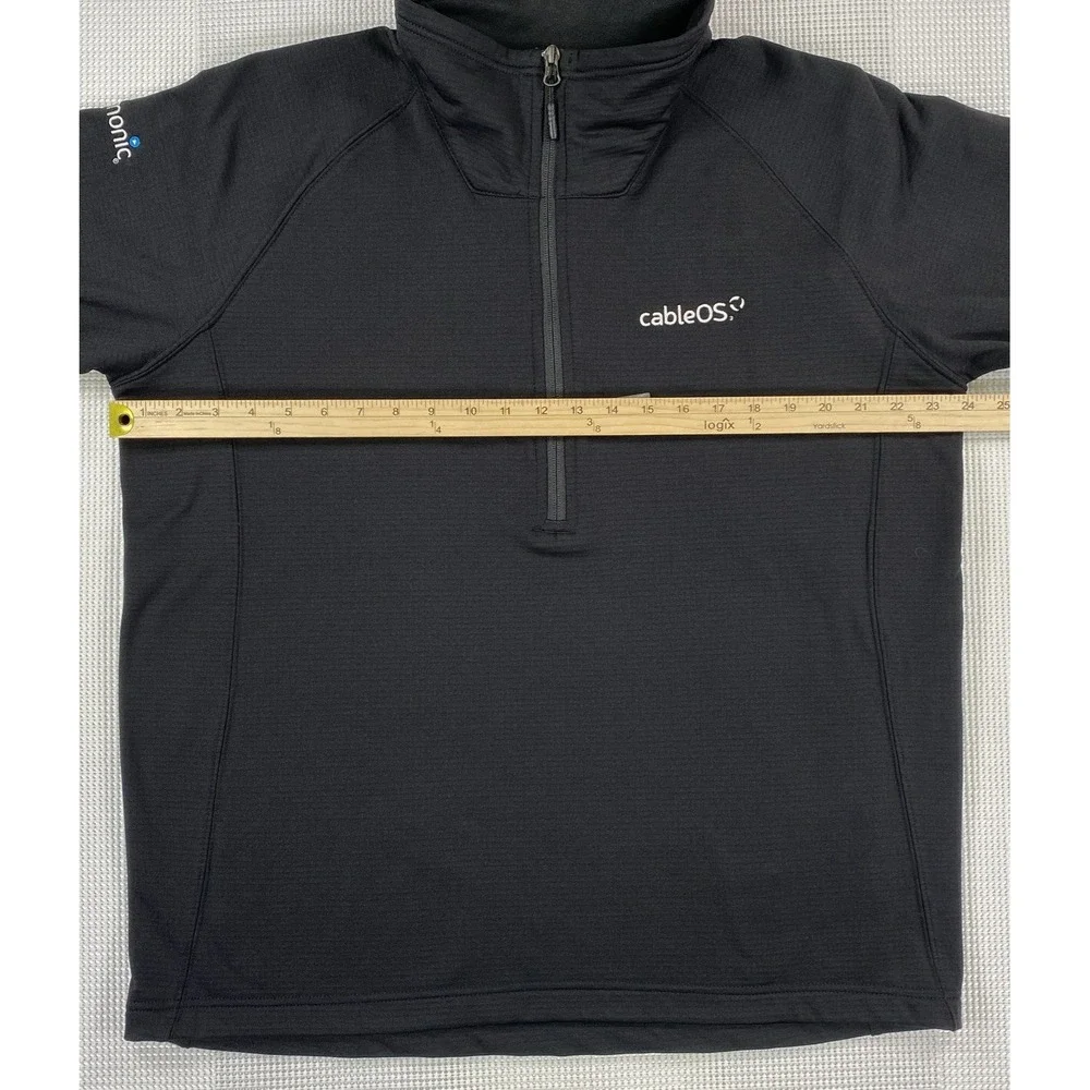 The North Face Mountain Peaks 1/4 Zip Men's XL Black NWT Corp Logos